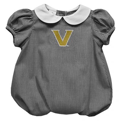 Girls Infant Vive La Fete  Black Vanderbilt Commodores Puffy Bubble Dress