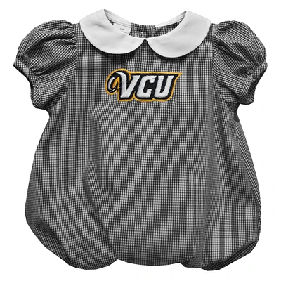 Girls Infant Vive La Fete  Black VCU Rams Puffy Bubble Dress