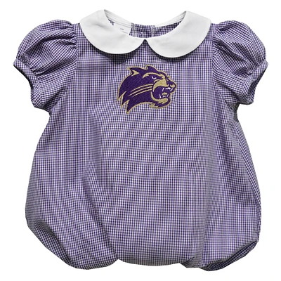 Girls Infant Vive La Fete  Purple Western Carolina Catamounts Puffy Bubble Dress