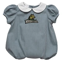 Girls Infant Vive La Fete  Hunter Green Wright State Raiders Puffy Bubble Dress