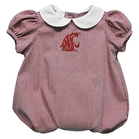 Girls Infant Vive La Fete  Crimson Washington State Cougars Puffy Bubble Dress