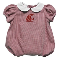 Girls Infant Vive La Fete  Crimson Washington State Cougars Puffy Bubble Dress