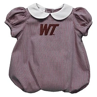 Girls Infant Vive La Fete  Maroon West Texas A&M Buffaloes Puffy Bubble Dress