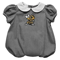Girls Infant Vive La Fete  Black West Virginia State Yellow Jackets Puffy Bubble Dress