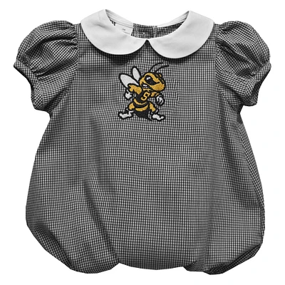 Girls Infant Vive La Fete  Black West Virginia State Yellow Jackets Puffy Bubble Dress