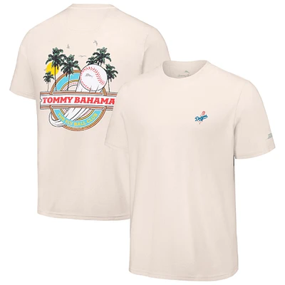 Men's Tommy Bahama  Cream Los Angeles Dodgers Fly Ball Club T-Shirt