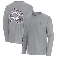 Men's Tommy Bahama  Gray San Diego Padres Tropic Curveball Lux Long Sleeve T-Shirt
