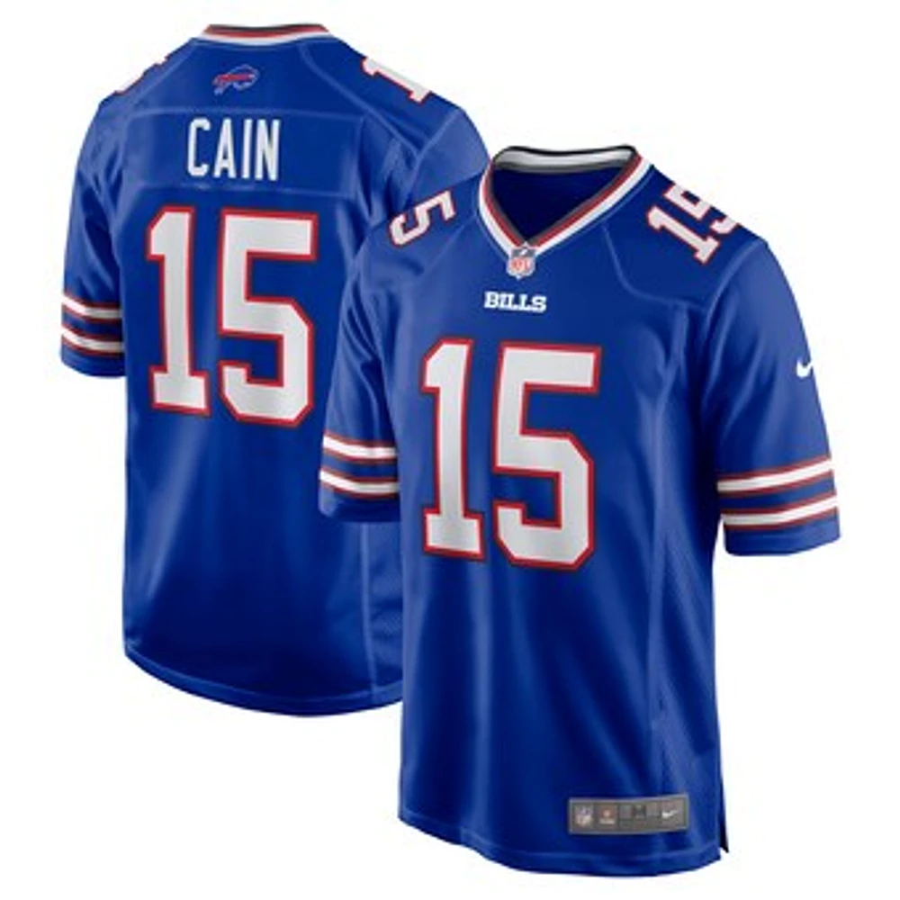 Men's Nike Deon Cain  Royal Buffalo Bills Game Jersey