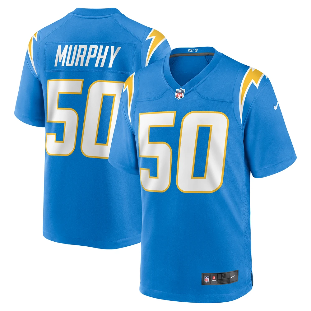 Men's Nike Caleb Murphy  Powder Blue Los Angeles Chargers Team Game Jersey