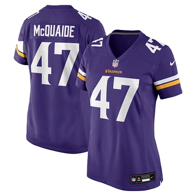 Women's Nike Jake McQuaide  Purple Minnesota Vikings Game Jersey