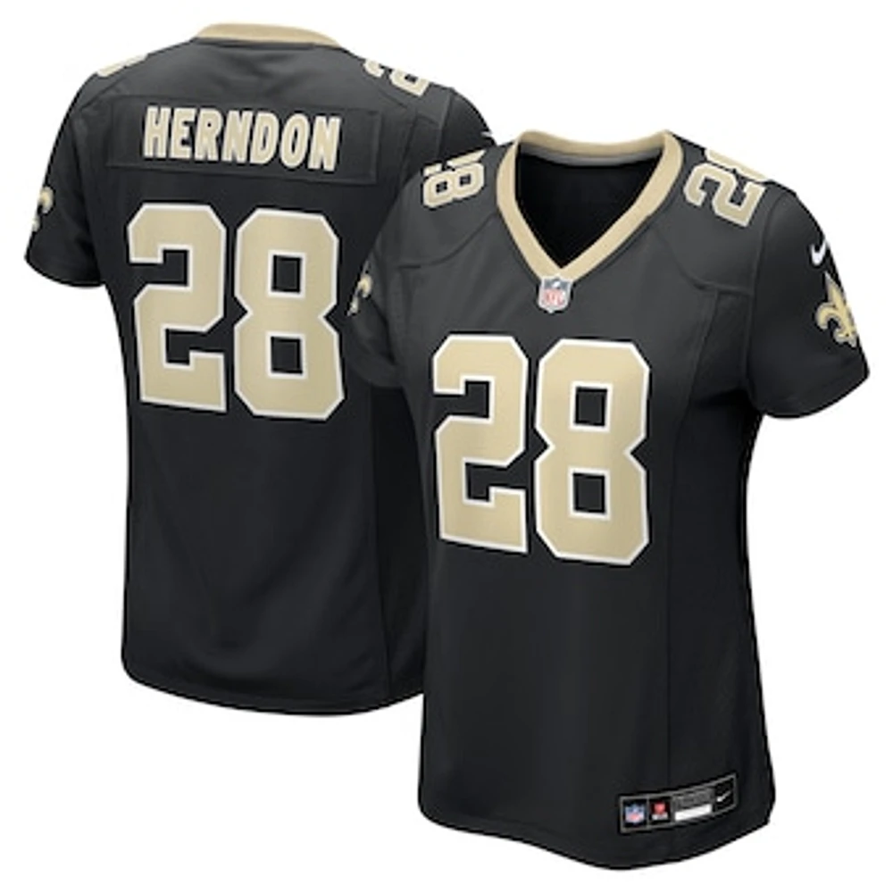 Women's Nike Tre Herndon  Black New Orleans Saints Game Jersey