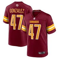 Men's Nike Zane Gonzalez  Burgundy Washington Commanders Game Jersey