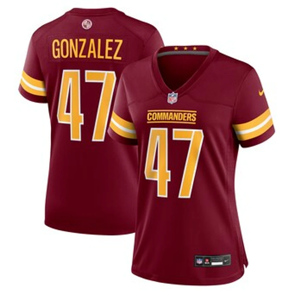 Women's Nike Zane Gonzalez  Burgundy Washington Commanders Game Jersey