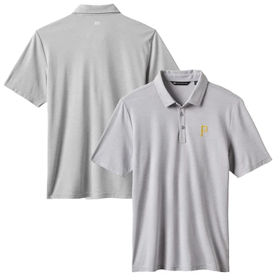 Men's TravisMathew Gray Pittsburgh Pirates Playoff Pitch Polo