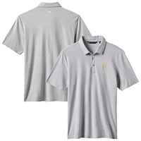 Men's TravisMathew Gray Pittsburgh Pirates Playoff Pitch Polo