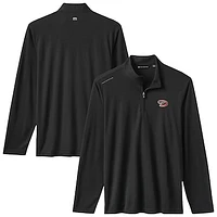 Men's TravisMathew  Black Arizona Diamondbacks Time to Tailgate Tri-Blend Quarter-Zip Pullover