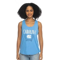 Women's ZooZatz Carolina Blue North Tar Heels Everyday Tri-Blend Tank Top