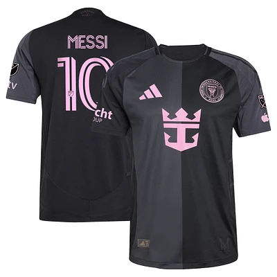 Men's adidas Lionel Messi Black Inter Miami CF 2025 The Fortitude Kit Authentic Player Jersey