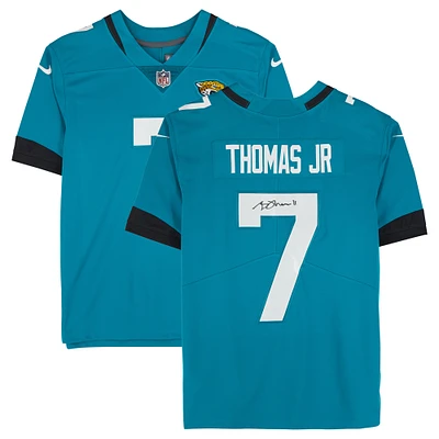 Brian Thomas Jr. Jacksonville Jaguars Autographed Teal Nike Limited Jersey