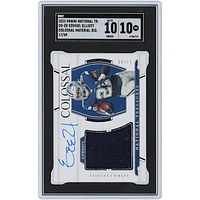 Ezekiel Elliott Dallas Cowboys Autographed 2021 Panini National Treasures Colossal Material Relic #CO-EE #17/49 SGC Authenticated 10/10 Card