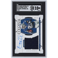 Ezekiel Elliott Dallas Cowboys Autographed 2021 Panini National Treasures Colossal Material Relic #CO-EE #17/49 SGC Authenticated 10/10 Card