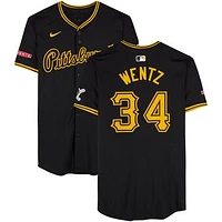 Joey Wentz Pittsburgh Pirates Game-Used #34 Black Nike Jersey vs. Miami Marlins on September 9 & 10, 2024