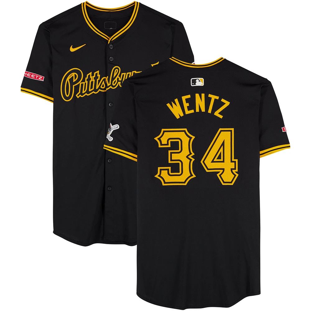 Joey Wentz Pittsburgh Pirates Game-Used #34 Black Nike Jersey vs. Miami Marlins on September 9 & 10, 2024