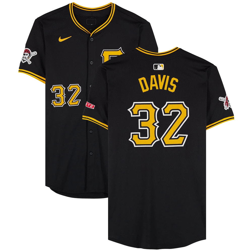 Henry Davis Pittsburgh Pirates Game-Used #32 Black Nike Jersey vs. Washington Nationals on September 7, 2024