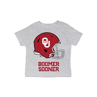 Infant Vive La Fete  Gray Oklahoma Sooners Dripping Football Helmet T-Shirt