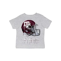 Infant Vive La Fete  Gray Texas A&M Aggies Dripping Football Helmet T-Shirt