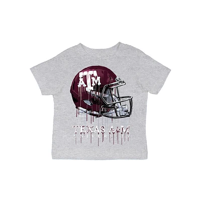 Infant Vive La Fete  Gray Texas A&M Aggies Dripping Football Helmet T-Shirt