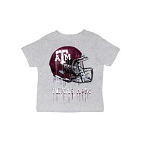 Infant Vive La Fete  Gray Texas A&M Aggies Dripping Football Helmet T-Shirt