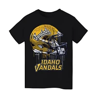 Youth Vive La Fete  Black Idaho Vandals Dripping Football Helmet T-Shirt