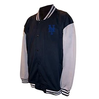 Men's Profile  Black New York Mets Full-Snap Varsity Jacket