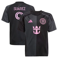 Youth adidas Luis Suárez Black Inter Miami CF 2025 The Fortitude Kit Replica Player Jersey