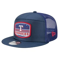 Men's New Era  Royal Texas Rangers Split Panel 9FIFTY Trucker Snapback