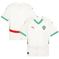 Men's Puma White Morocco National Team 2025 Away Replica Jersey