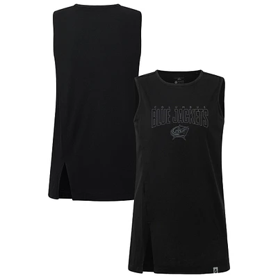 Women's Levelwear Black Columbus Blue Jackets Influx Darkmoon Tank Top