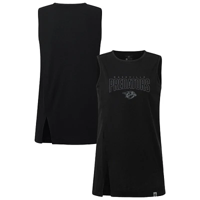 Women's Levelwear Black Nashville Predators Influx Darkmoon Tank Top