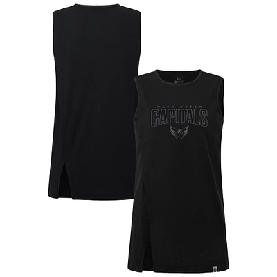 Women's Levelwear Black Washington Capitals Influx Darkmoon Tank Top