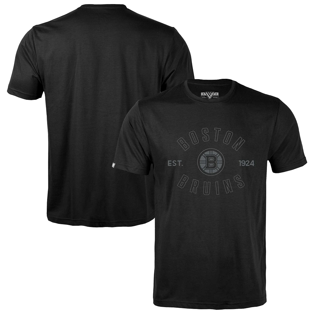 Men's Levelwear Black Boston Bruins Richmond Abyssal T-Shirt