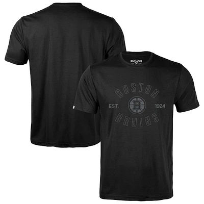 Men's Levelwear  Black Boston Bruins Richmond Abyssal T-Shirt