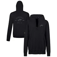 Women's Levelwear  Black Minnesota Wild Waterfall Nightfall Pullover Hoodie