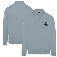 Men's Levelwear  Gray Calgary Flames Murray Nightfall Quarter-Zip Jacket