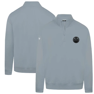 Men's Levelwear  Black Edmonton Oilers Murray Nightfall Quarter-Zip Jacket
