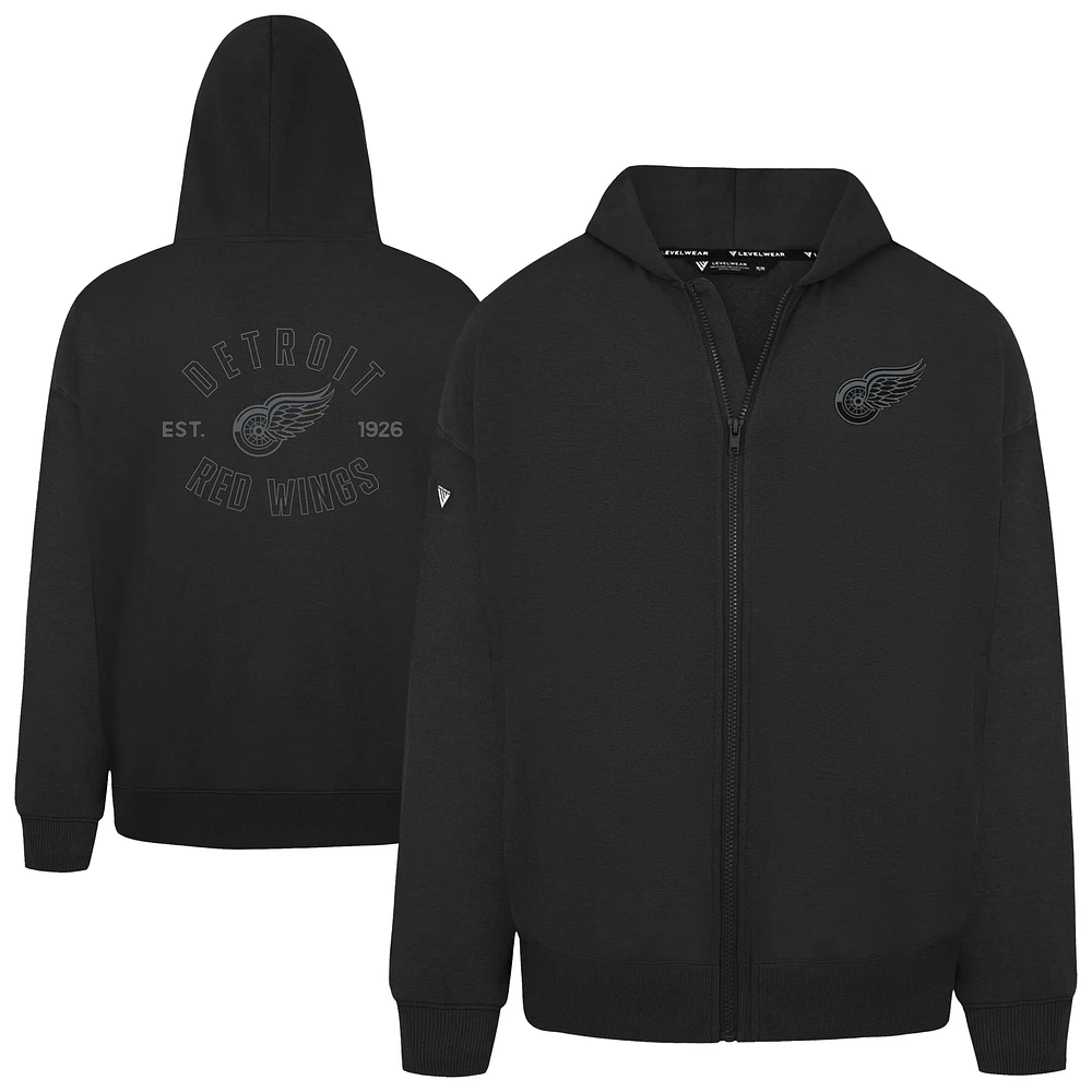 Men's Levelwear Detroit Red Wings Uphill Abyssal Full-Zip Hoodie