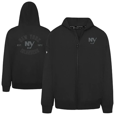 Men's Levelwear  Black New York Islanders Uphill Abyssal Full-Zip Hoodie