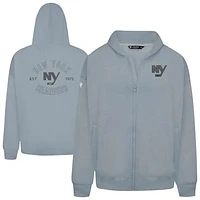 Men's Levelwear  Gray New York Islanders Uphill Abyssal Full-Zip Hoodie