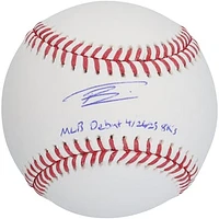 Tanner Bibee Cleveland Guardians Autographed Baseball with "MLB Debut 4/26/23, 8K's" Inscription