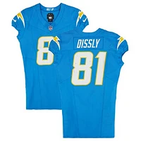 Will Dissly Los Angeles Chargers Game-Used #81 Powder Blue Nike Jersey vs. Cincinnati Bengals on November 17, 2024